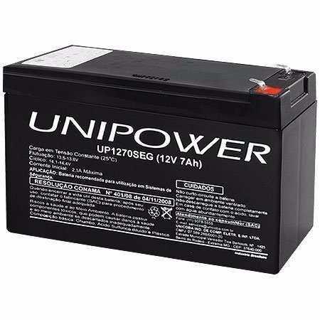 Bateria para Nobreak 12V 7A Unipower (UP1270SEG)