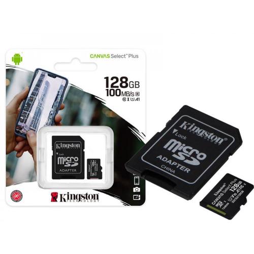 Cartão MicroSD 128GB Classe 10 Kingston