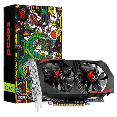 Placa de Vídeo 4GB DDR5 128Bits PCI-E3.0 GTX1050TI Dual PCYes