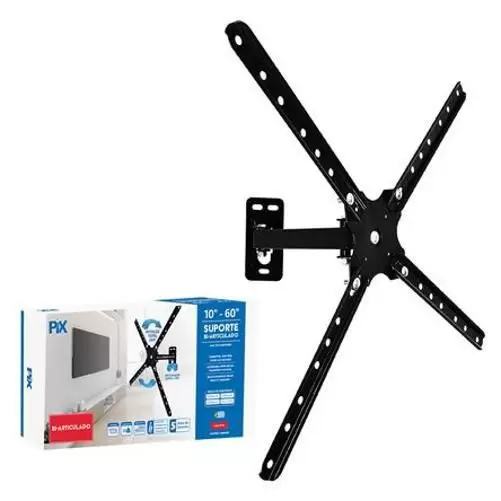 Suporte p/ TV Bi-Articulado PX-14 10" a 60" PIX