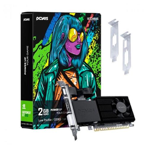 Placa de Video 2GB DDR3 64 Bits PCI-E 2.0 GT610 PCYes