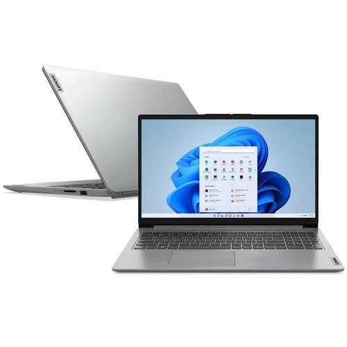 Notebook Intel Core i3 4G 256SSD Tela 15.6 115IAU7 Cinza W11 Lenovo