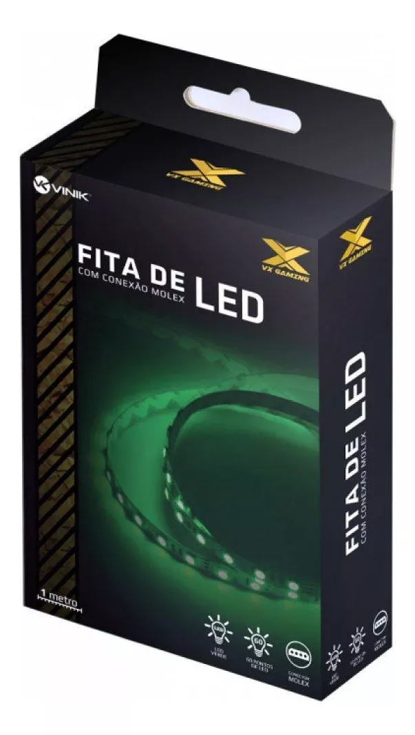 Fita Led 1m Vx Gaming Verde Molex VINIK