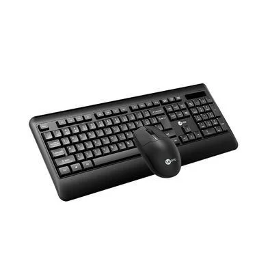 Kit Teclado+Mouse Wireless K-W202 Preto LECCO