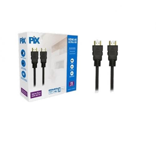Cabo HDMI 15m 2.0 Ultra HD 4K HDR  PIX